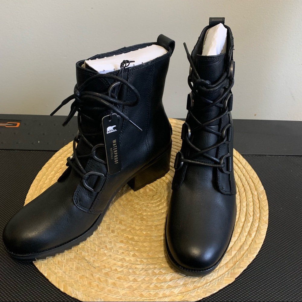 Sorel Comfy Cate Lace Up Combat Boot Size 10 - Picture 9 of 13